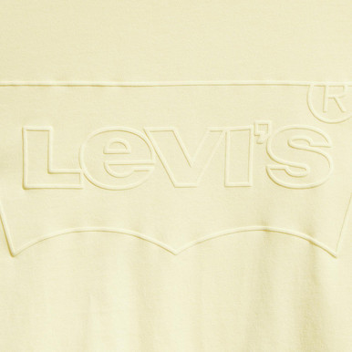 levis womens perfect batwing outline logo tshirt lemon meringue