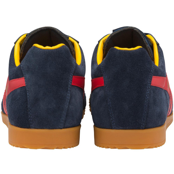 gola mens harrier suede trainers navy red yellow gola mens harrier suede trainers navy red yellow