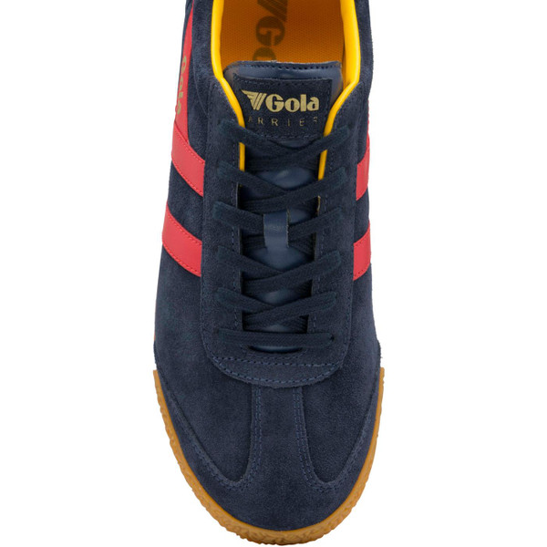gola mens harrier suede trainers navy red yellow gola mens harrier suede trainers navy red yellow