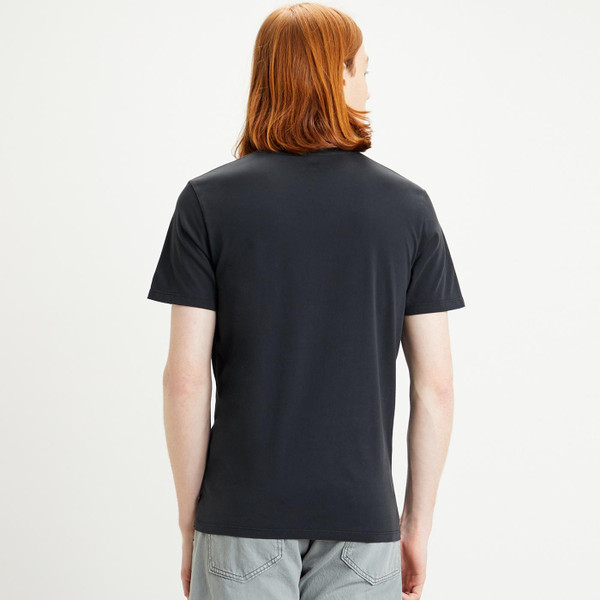 levis mens photo print crew neck tshirt black