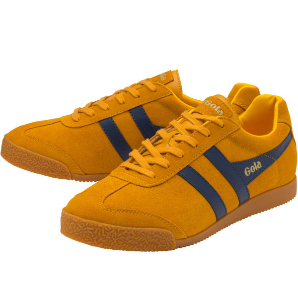 gola mens harrier suede trainers sun yellow navy gola mens harrier suede trainers sun yellow navy