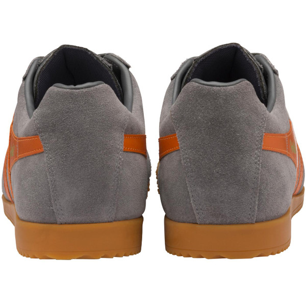 gola mens harrier suede trainers ash grey moody orange gola mens harrier suede trainers ash grey moody orange