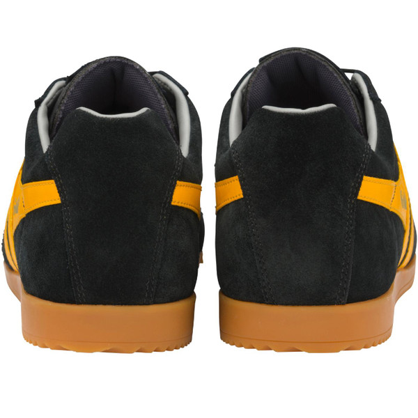 gola mens harrier suede trainers black yellow gola mens harrier suede trainers black yellow