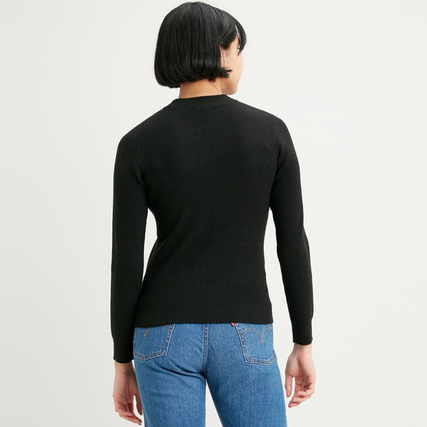 levis womens plain ribbed sweater caviar black