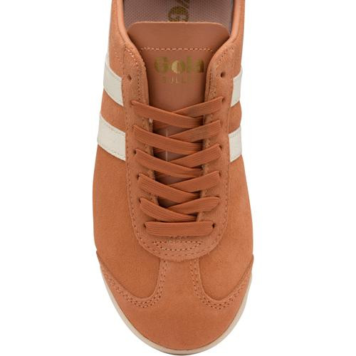 gola womens suede bullet trainers peach white