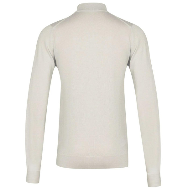 john smedley harcourt mock turtle neck jumpber snow white