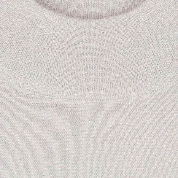 john smedley harcourt mock turtle neck jumpber snow white