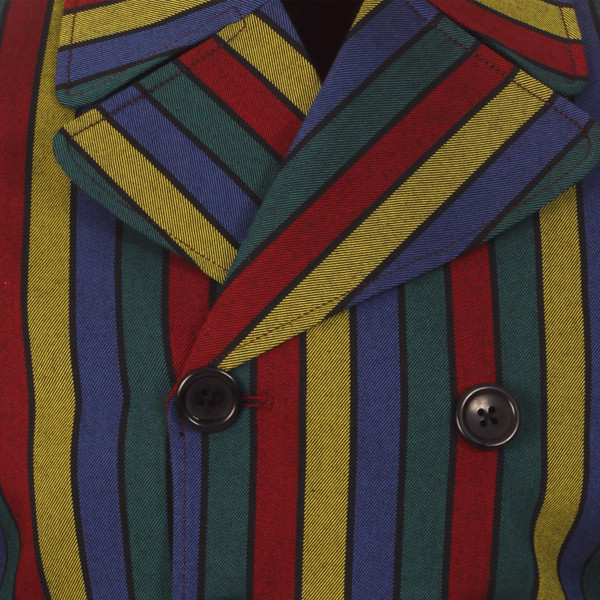 Madcap England Rare Breed Hendrix Stripe Retro Mod Double Breasted Blazer Jacket