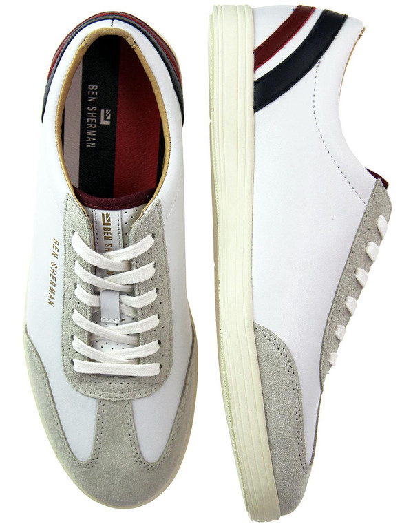 ben sherman albion retro mod target trainers white