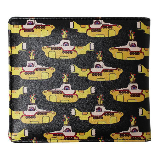 The Beatles yellow submarine billfold wallet black