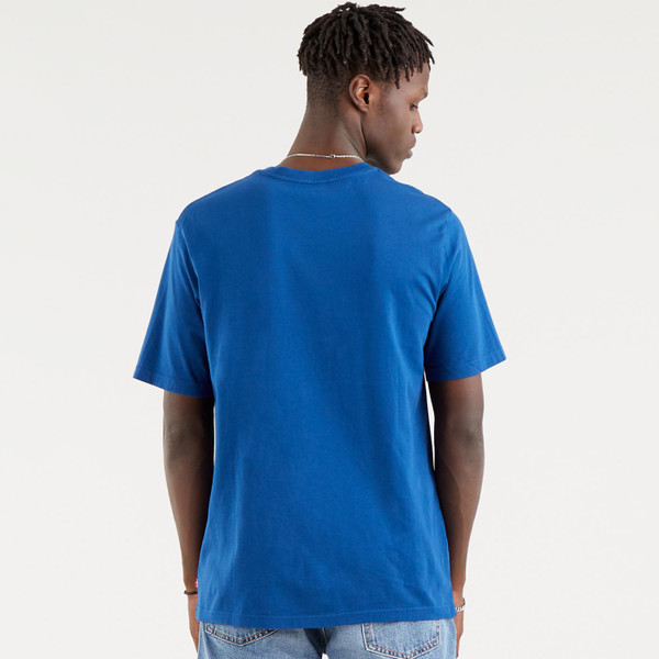levis mens relaxed fit new logo print tshirt blue