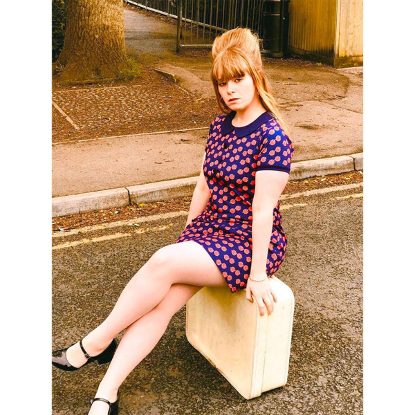 Madcap England Dollierocker 1960s Mod Lennon Glasses Peter Pan Collar Dress