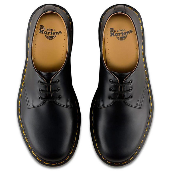 Overhead of Dr Martens Women's 1461 Black Leather Oxford Shoes