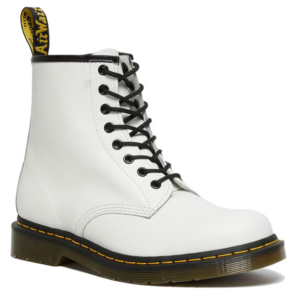 dr martens 1460 womens white smooth chelsea boots 