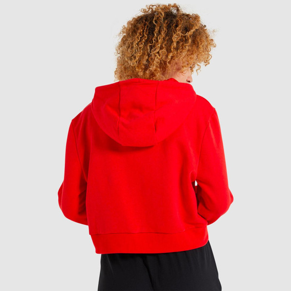 Ellesse Toma Women's Retro 90s Paint Drip Overhead Hoodie in Red