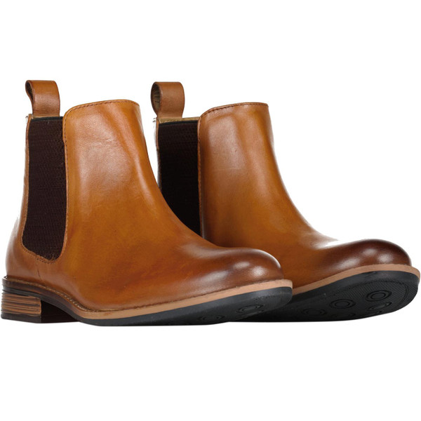 Roamers Mens Mod Chelsea Boots in Tan Leather
