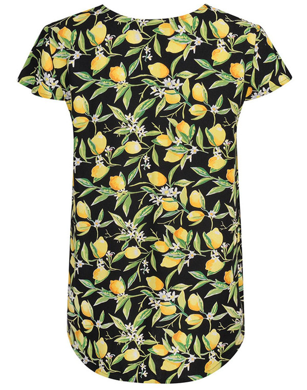 Fever Lemon Blossom Summer Top Retro T-Shirt