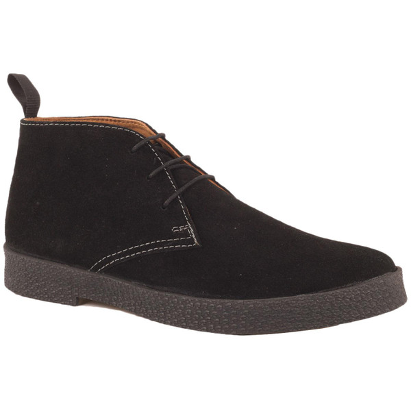 Madcap England Cisco 60s Mod Suede Playboy Chukka Boots in Black