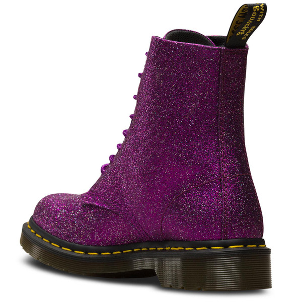 dr martens retro 1460 pascal purple glitter boots
