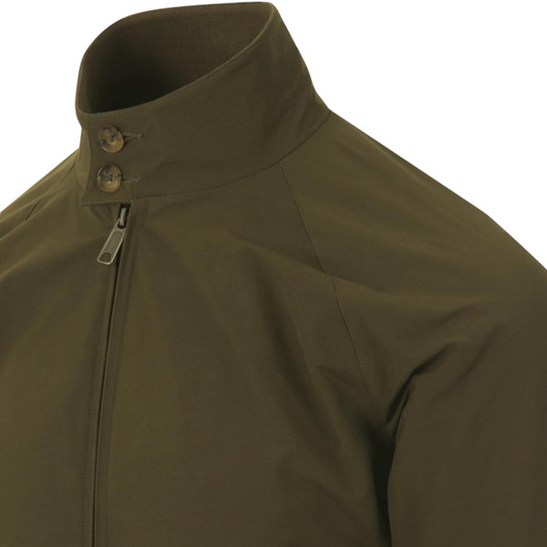 baracuta mens retro classic mod harrington zip jacket beech green