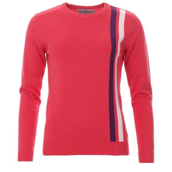 Madcap England Women's Retro Mod Racing Jumper in Raspberry Wine