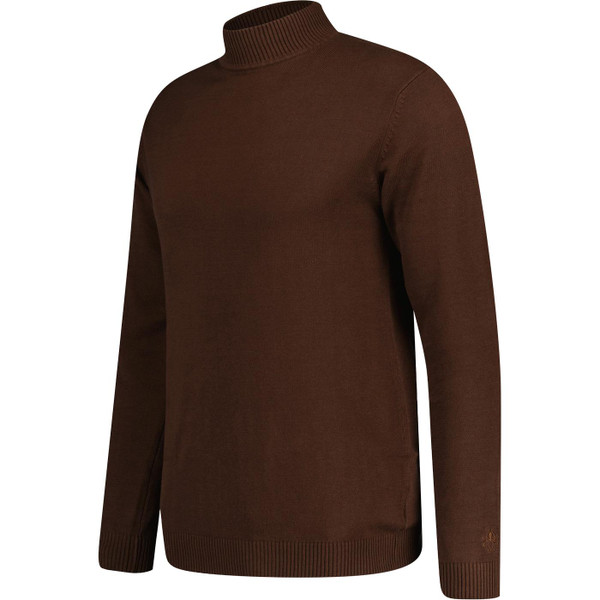 Madcap England Eastwood 1960s Mod Mock Turtleneck Jumper in Potting Soil