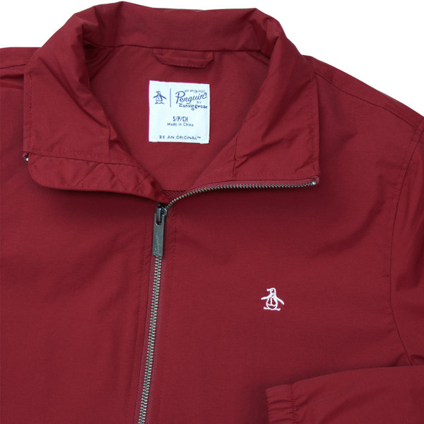 penguin windcheater jacket biking red