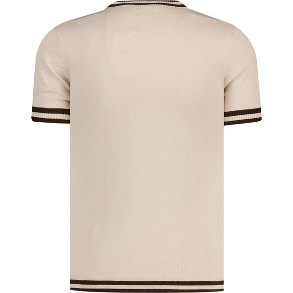 Madcap England Moon Retro Mod Knitted Tipped Tee in Birch
