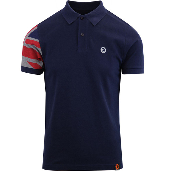 Trojan records navy union jack polo shirt Trojan records navy union jack polo shirt