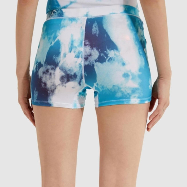 ellesse impeto womens all over prinr shorts blue/white