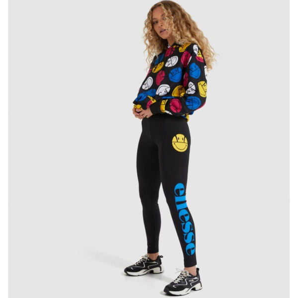 ellesse X Smiley thrilton womens leggings black