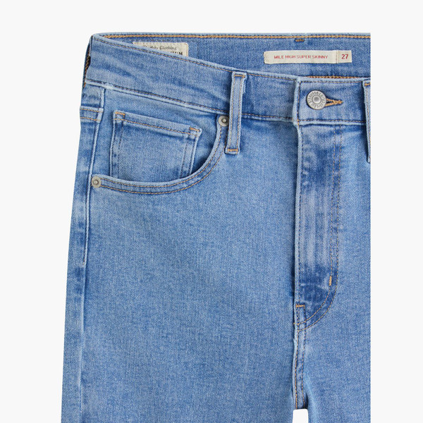 Levi's Women's Mile High Super Skinny Fit Jeans in Naples Stonewash Blue