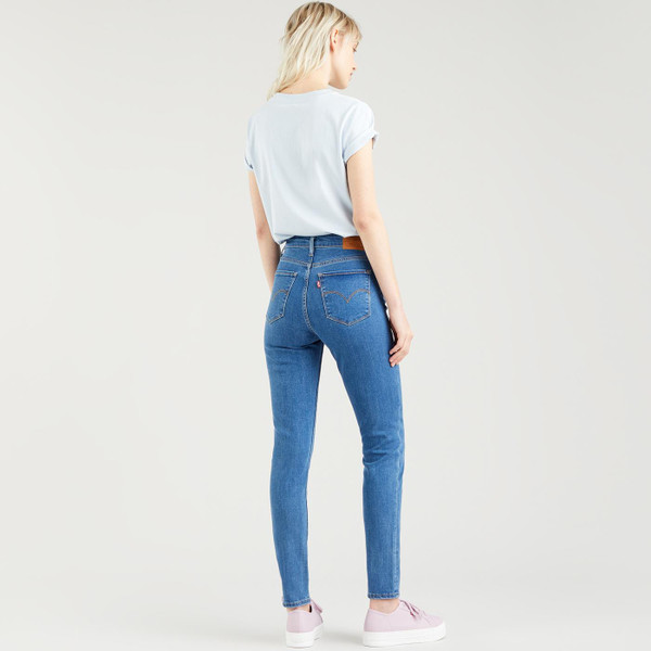 levis womens 721 high rise skinny jeans bogota heart mid blue