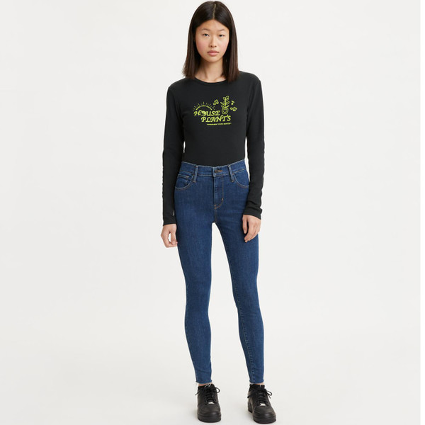 levis womens 720 hirise super skinny jeans echo stonewash dark blue