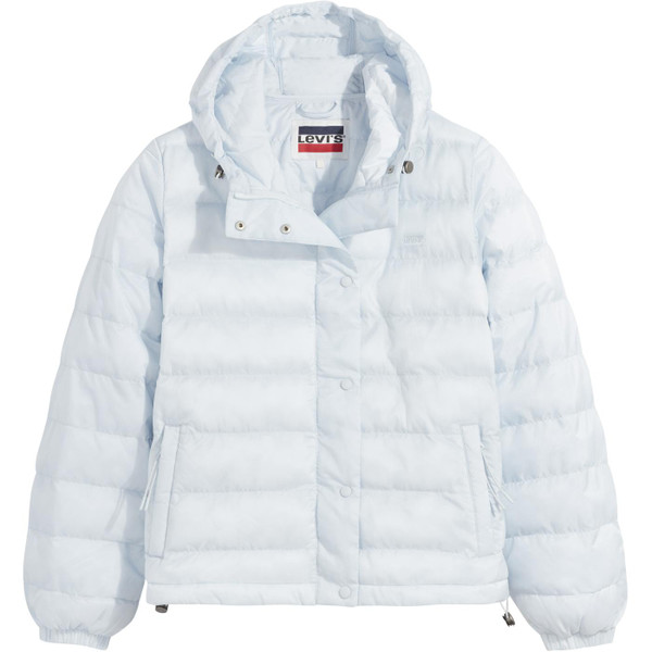 levis womens adie packable padded zip jacket plein air blue