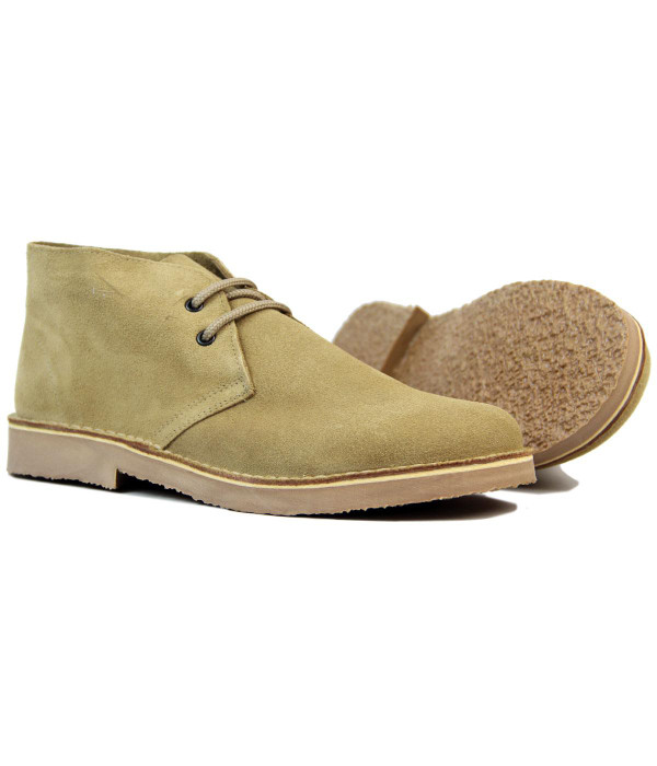 MOD RETRO SUEDE DESERT BOOTS COOPER CAMEL