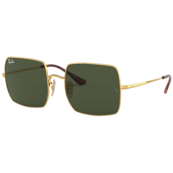 Ray-Ban 1971 Square Sunglasses Retro 70s Gold Green