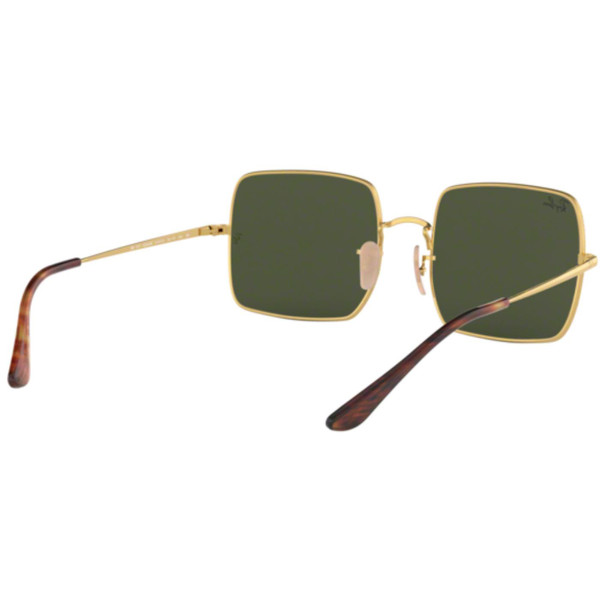 Ray-Ban 1971 Square Sunglasses Retro 70s Gold Green