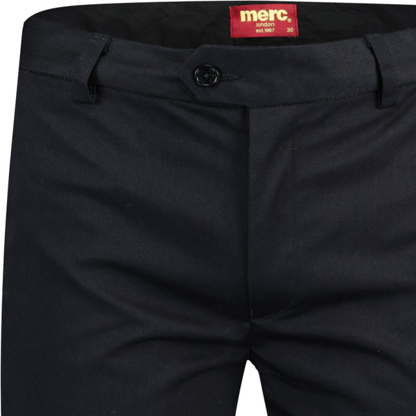 MERC MENS WINSTON TROUSERS MOD RETRO TROUSERS BLACK