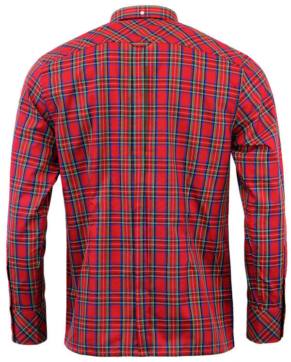MERC RETRO MOD SIXTIES SHIRT NEDDY TARTAN SHIRT