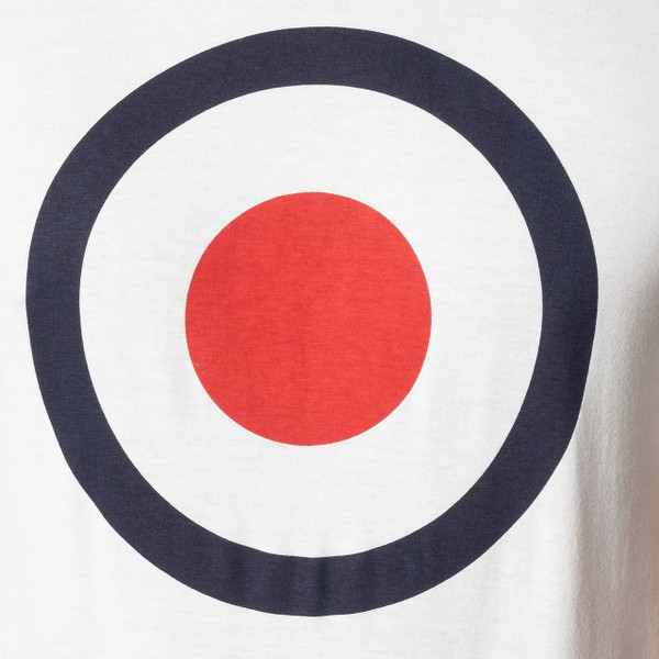 Mod target print on Merc Ticket Mod Target T-Shirt in White