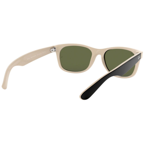Ray-Ban New Wayfarer Sunglasses Black Cream 2-Tone Ray-Ban New Wayfarer Sunglasses Black Cream 2-Tone
