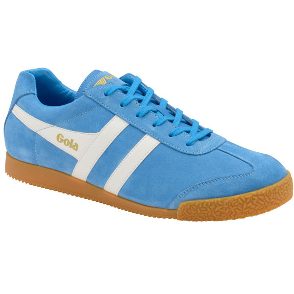Gola Harrier Suede Retro Trainers Santorini Blue Gola Harrier Suede Retro Trainers Santorini Blue