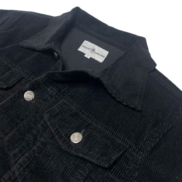 Madcap England Woburn Mod Cord Trucker Jacket in Black MC512