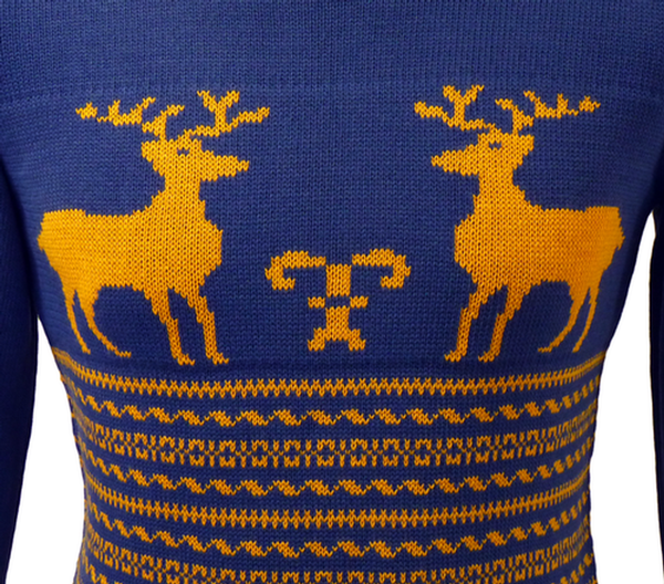 RETRO REINDEER RUDOLPH CHRISTMAS JUMPER 70S XMAS