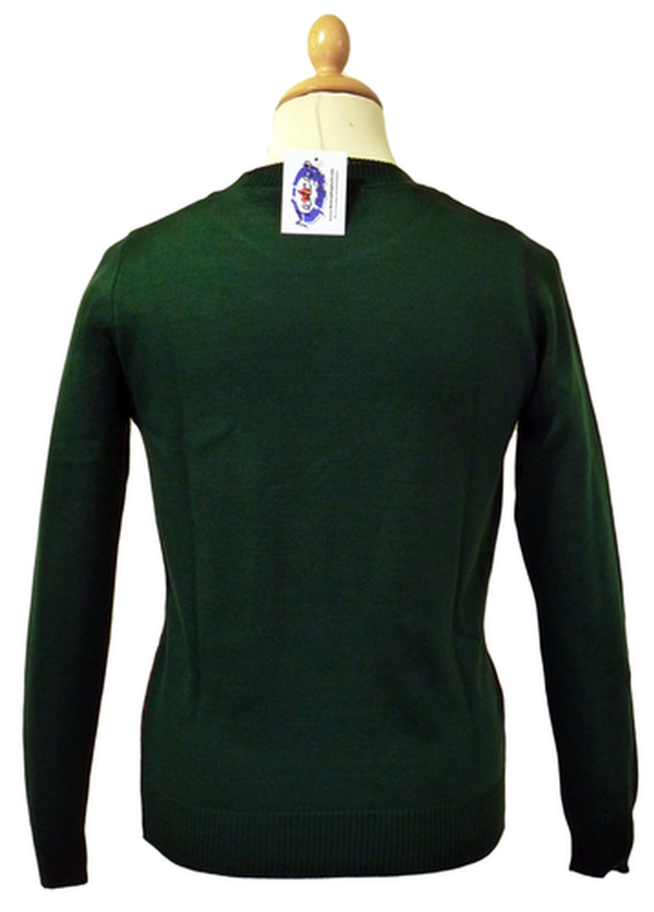 RETRO REINDEER RUDOLPH CHRISTMAS JUMPER 70S XMAS