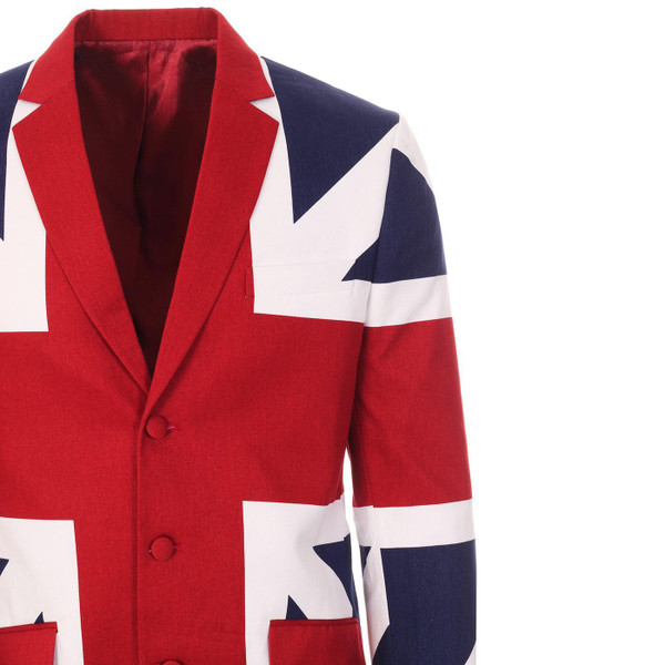 Madcap England Townshend 1960s Mod Union Jack Blazer Jacket in Red/White/Blue