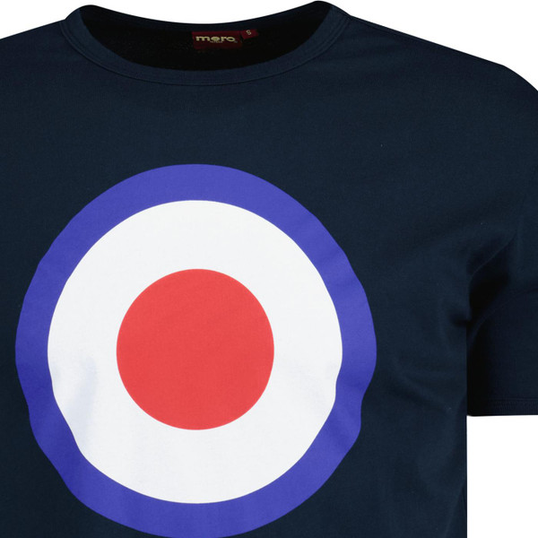 MERC RETRO MOD TARGET T-SHIRT TICKET NAVY