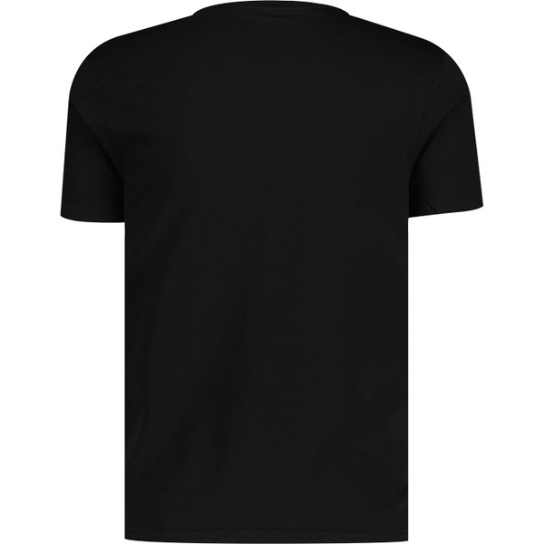 alpha industries mens large logo print crew neck tshirt black