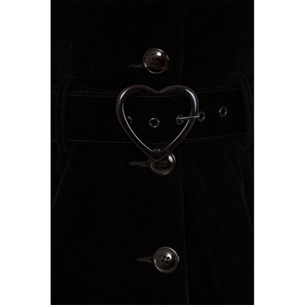 Collectif Laila Retro Vintage Short Black Coat Collectif Laila Retro Vintage Short Black Coat